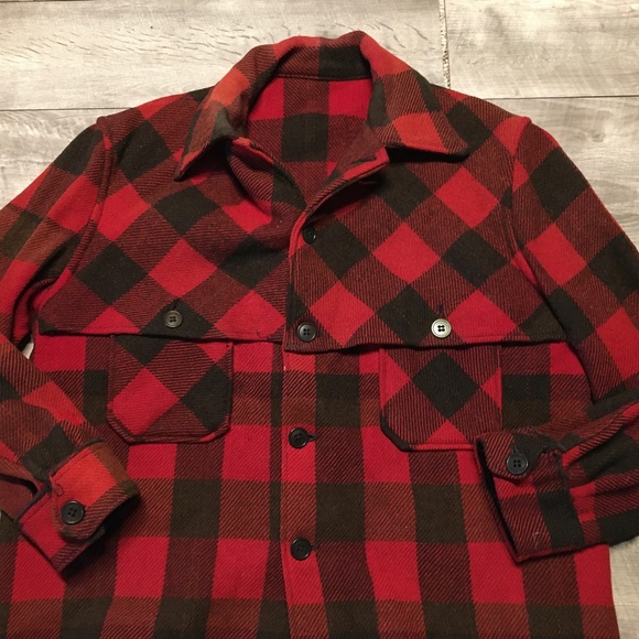 Chopper’s Farwest Garments Mackinaw Vtg Wool Cruiser Field Jacket Men's Sz Large - Picture 7 of 14